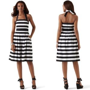 White House Black Market ‪Striped Halter Dress